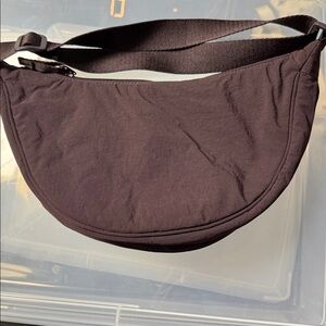 UNIQLO Round Mini Shoulder/ Crossbody Bag in Dark Purple